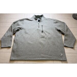 Magellan Men's Outdoor Relaxed Fit Green Pullover Fleece 1/4 Zip Long Sleeve 2XL